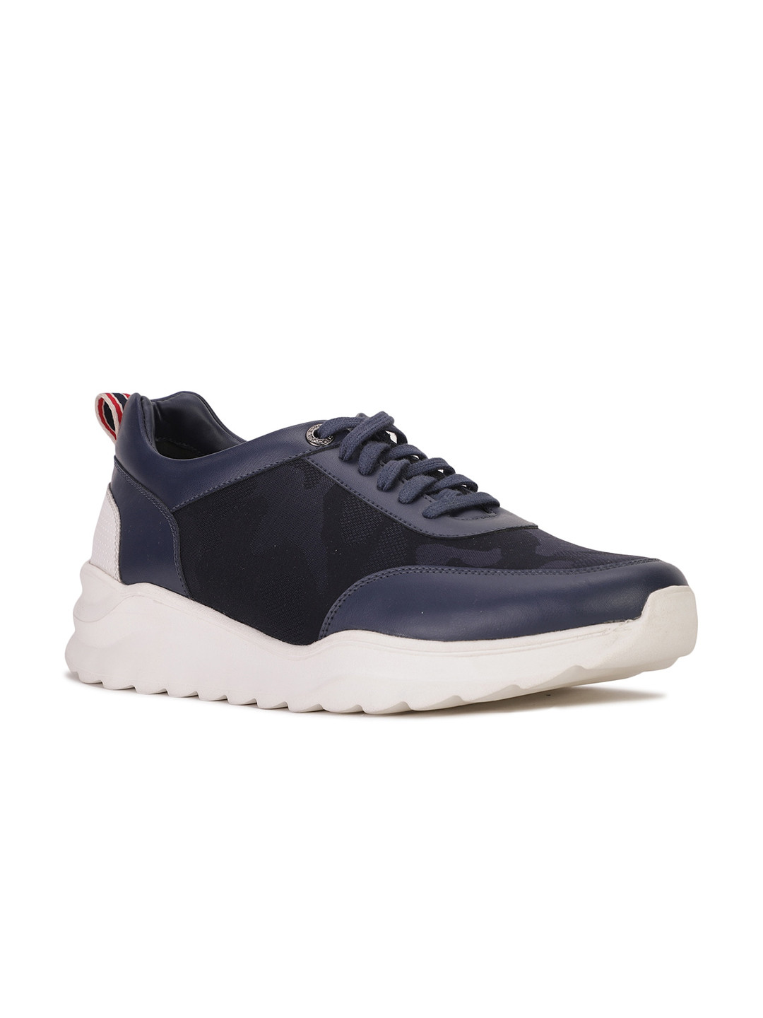 

Bata Men Blue Colourblocked PU Sneakers