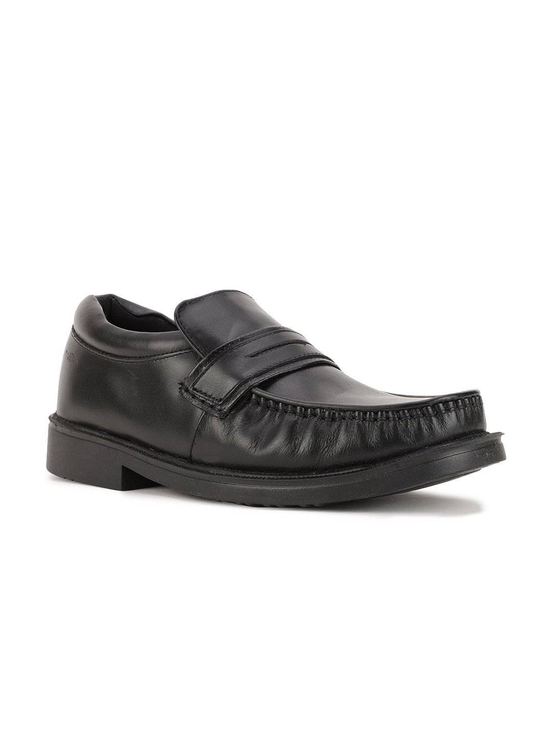 

Bata Men Black Solid Formal Slip-Ons