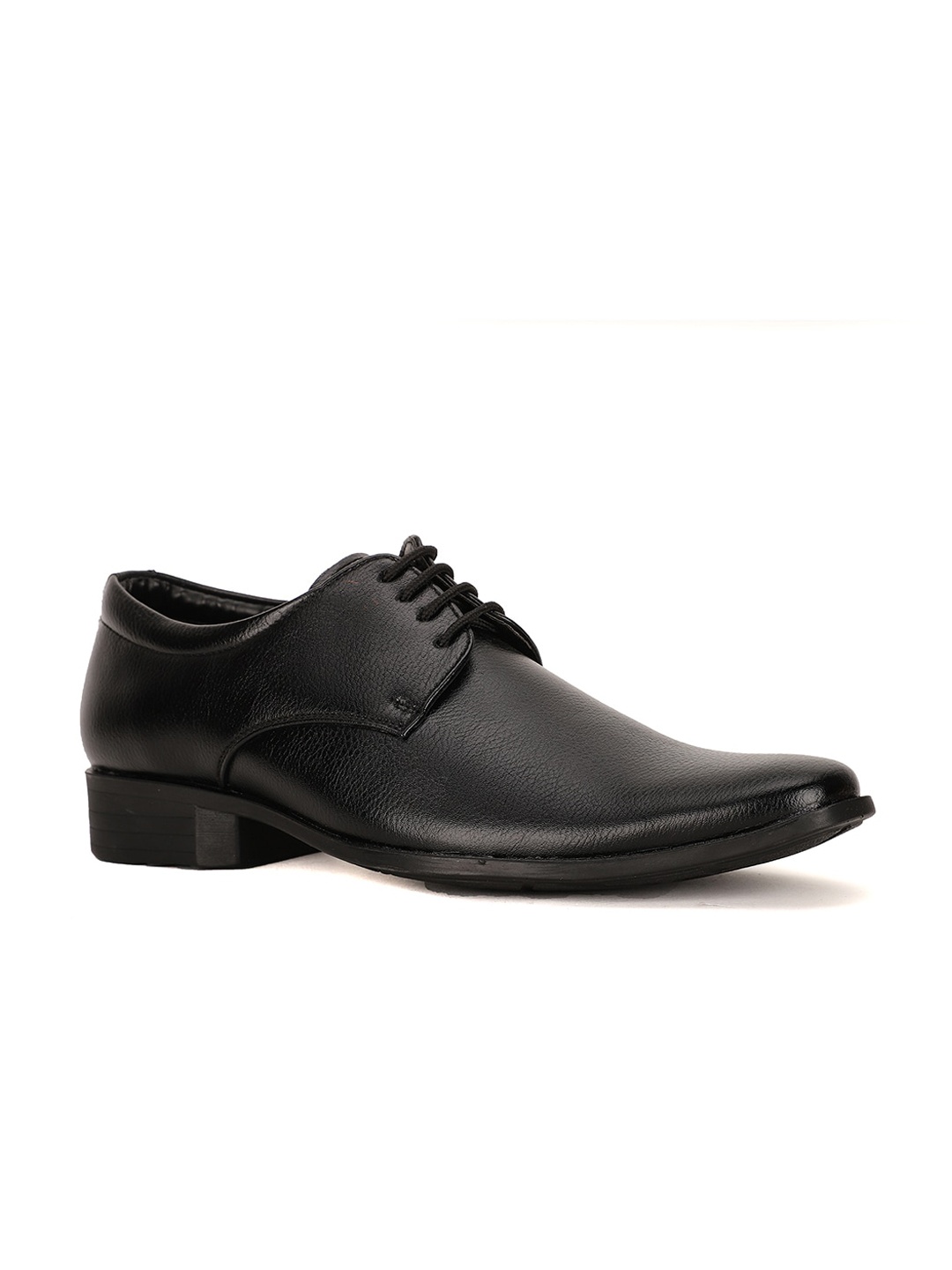 

Bata Men Black Textured Formal Derbys