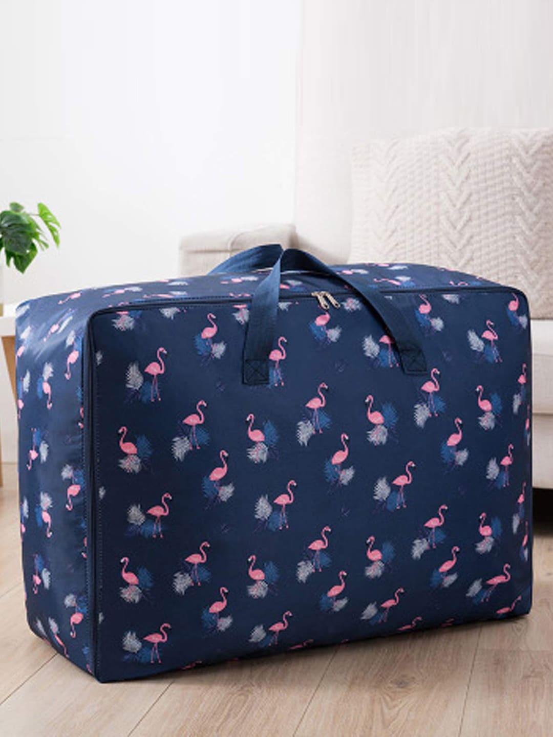 

HOUSE OF QUIRK Blue Printed Wardrobe Organisers