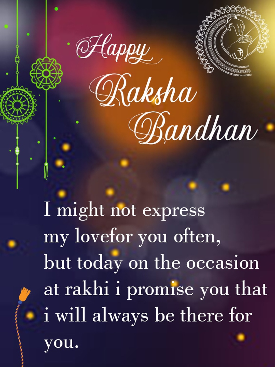 

Silver Shine 2 Red Rakhi With Roli Chawal Greeting Card