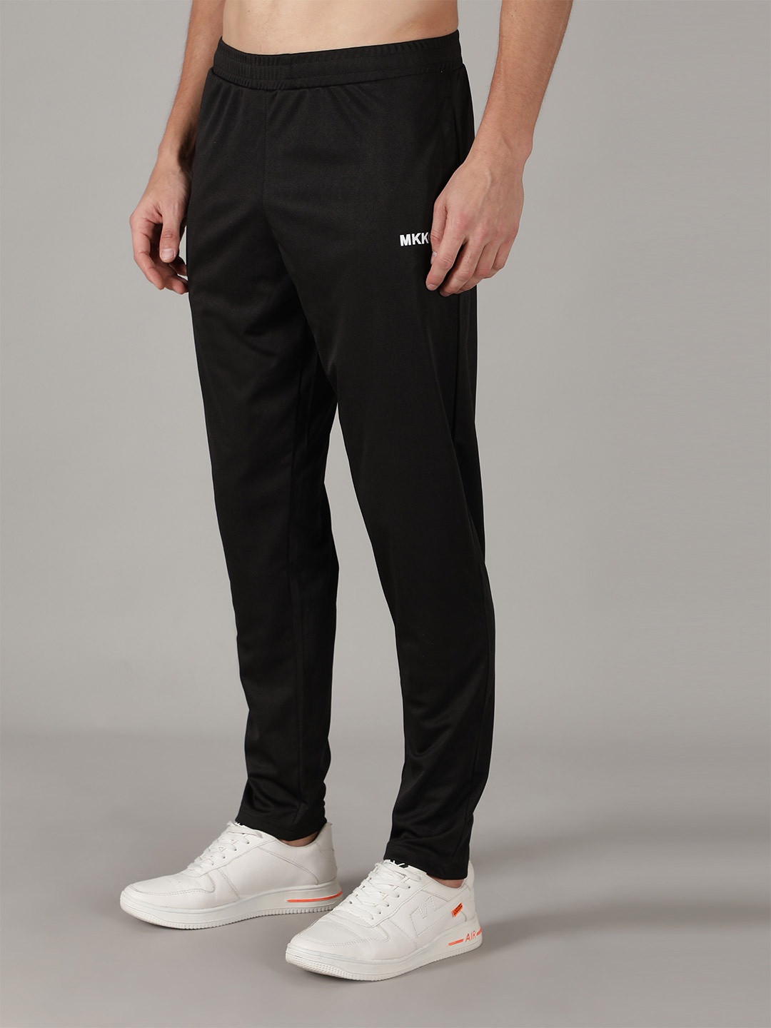 

MKKO Men Black Solid Slim-Fit Track Pants