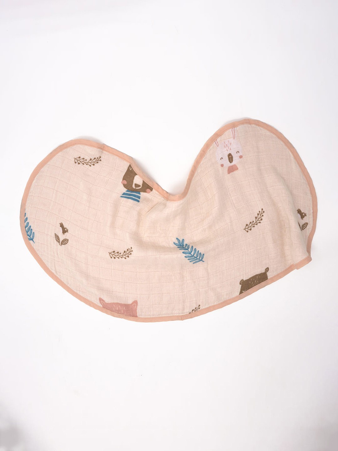 

cocoon care Infants Kids Beige Printed Bibs