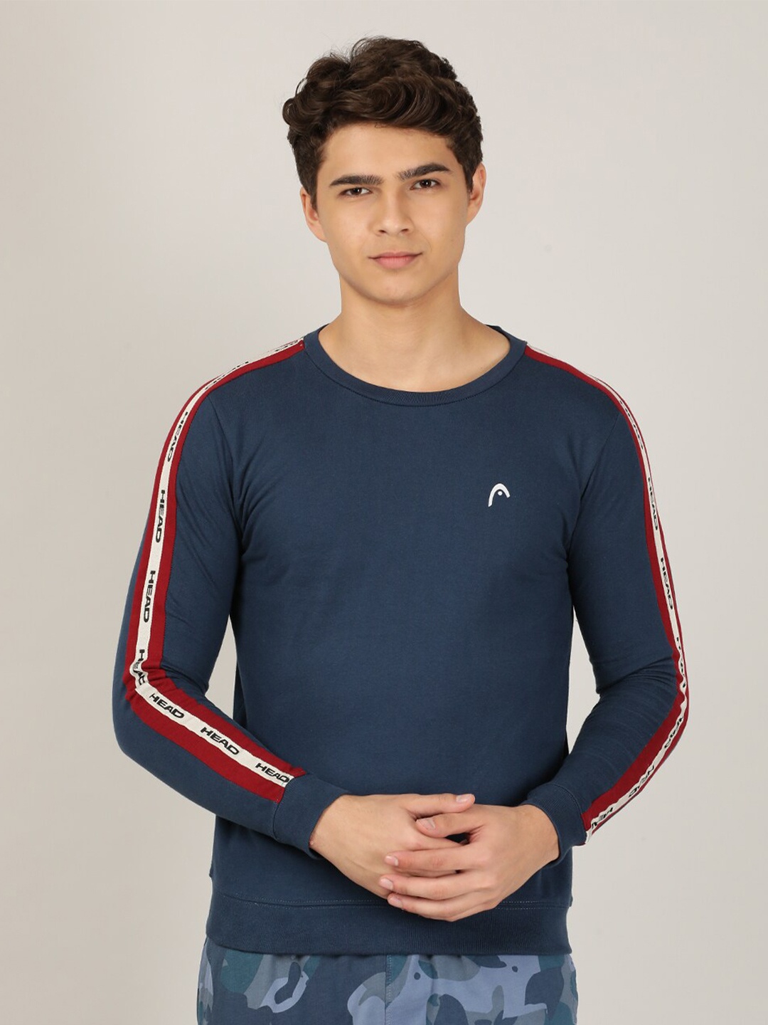 

Head Men Navy Blue Sweatshirt
