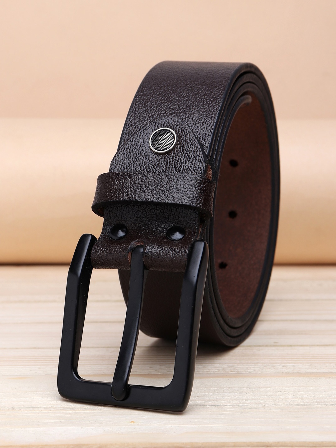 

URBAN ALFAMI Men Brown Leather Formal Belt