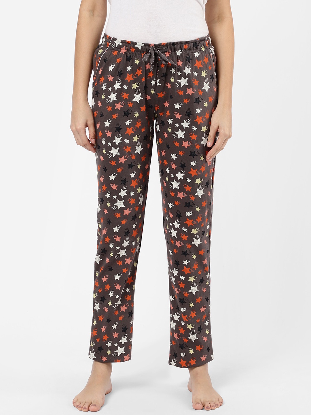 

Sweet Dreams Women Brown Cotton Lounge Pants