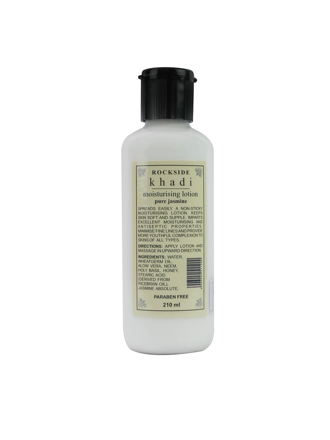 

ROCKSIDE KHADI Jasmine Herbal Moisturizing Lotion with Aloevera & Wheatgerm - 210 ml, White