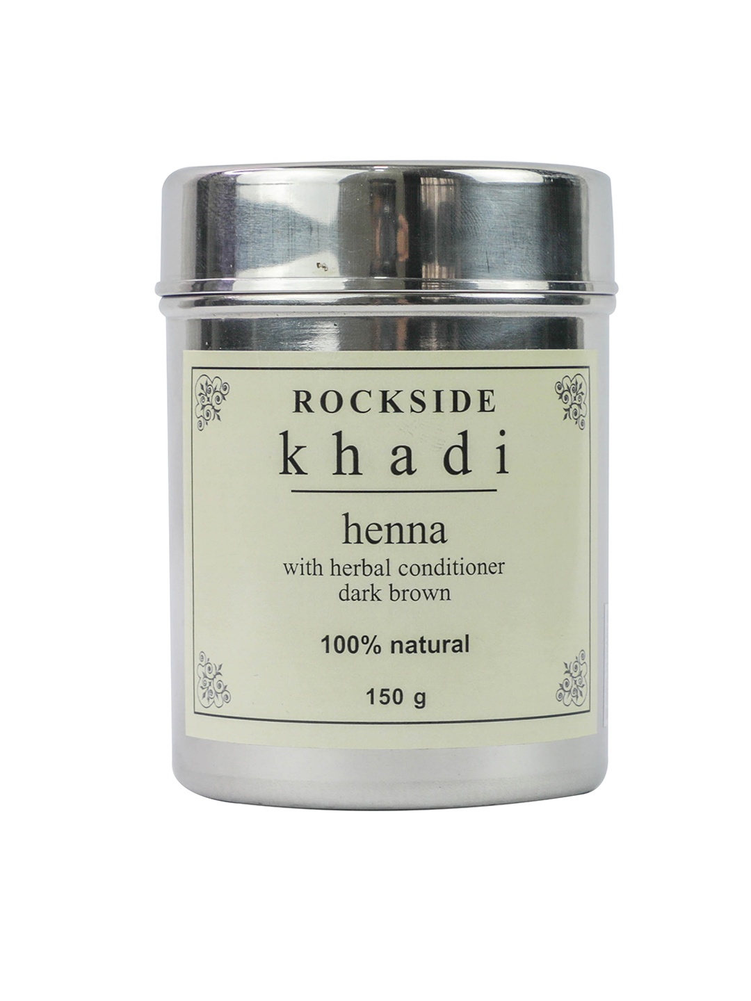 

ROCKSIDE KHADI Henna with Herbal Conditioner 150g - Dark Brown