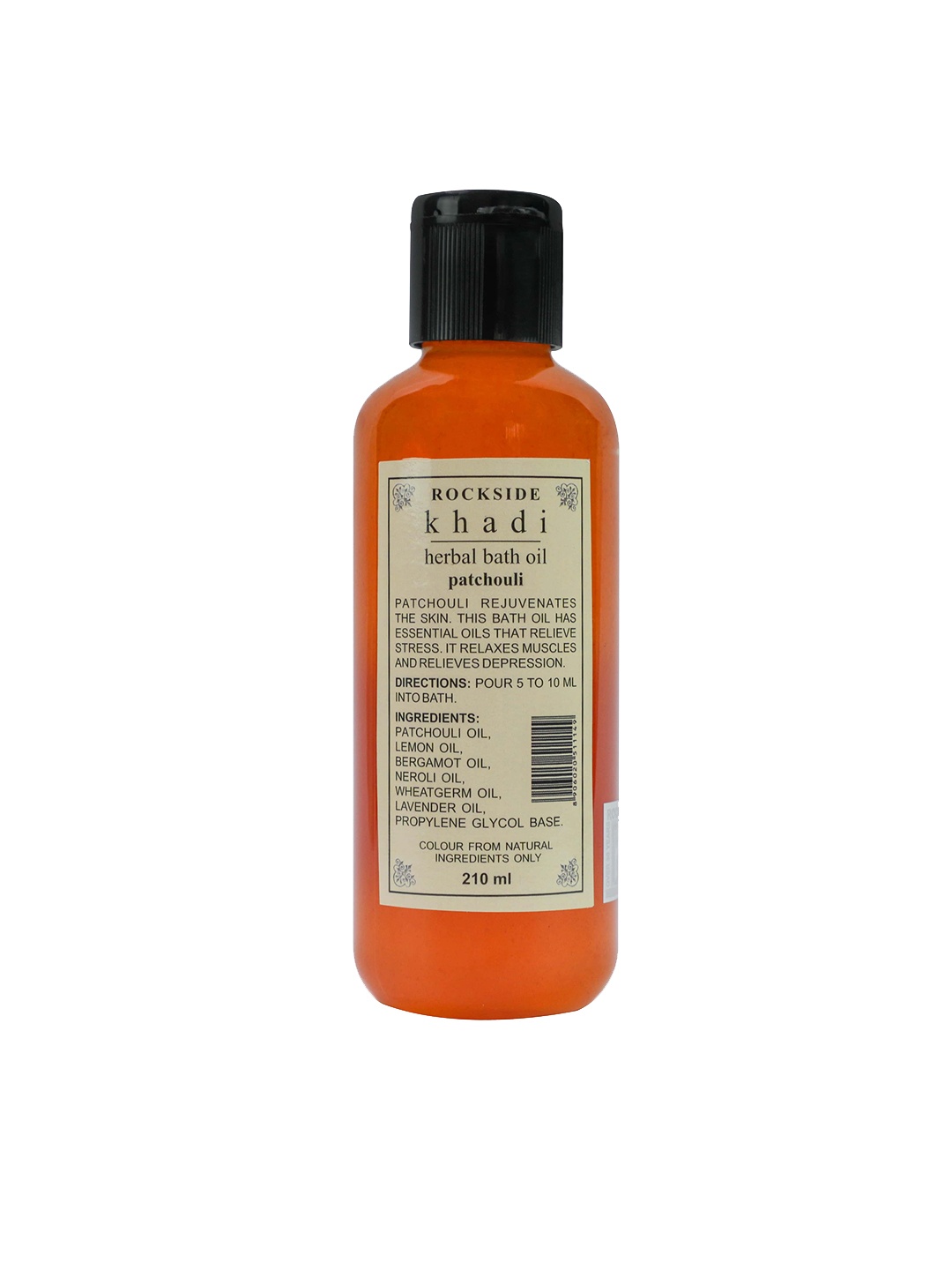 

ROCKSIDE KHADI Herbal Patchouli Bath Oil to Rejuvenates Skin - 210 ml, Red