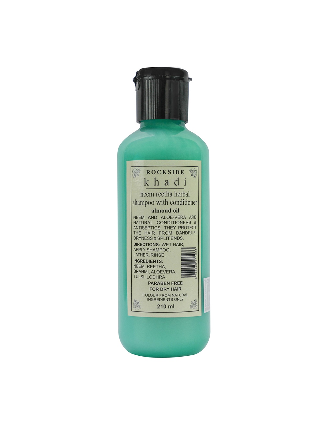 

ROCKSIDE KHADI Herbal Neem Reetha Shampoo Conditioner with Almond - 210 ml, Green