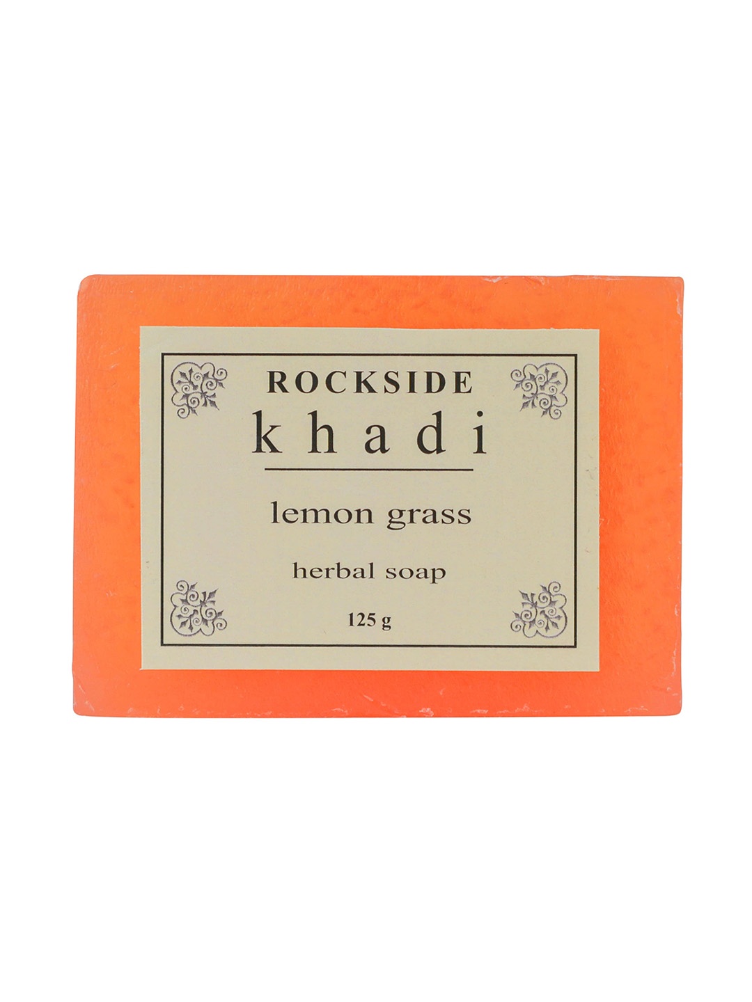 

ROCKSIDE KHADI Herbal Lemon Grass Soap 125 g, Peach