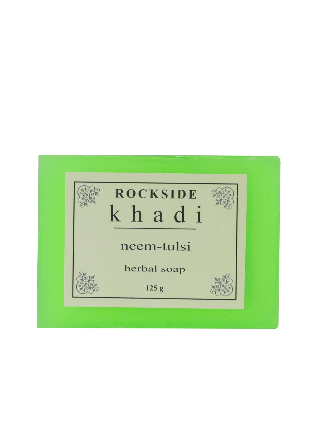 

ROCKSIDE KHADI Herbal Neem Tulsi Paraben Free Soap - 125 g, Green
