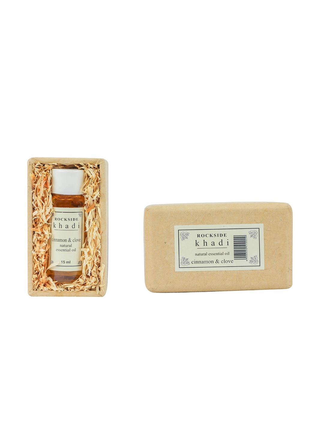 

ROCKSIDE KHADI Cinnamon & Clove Herbal Essential Oil - 15 ml, Yellow