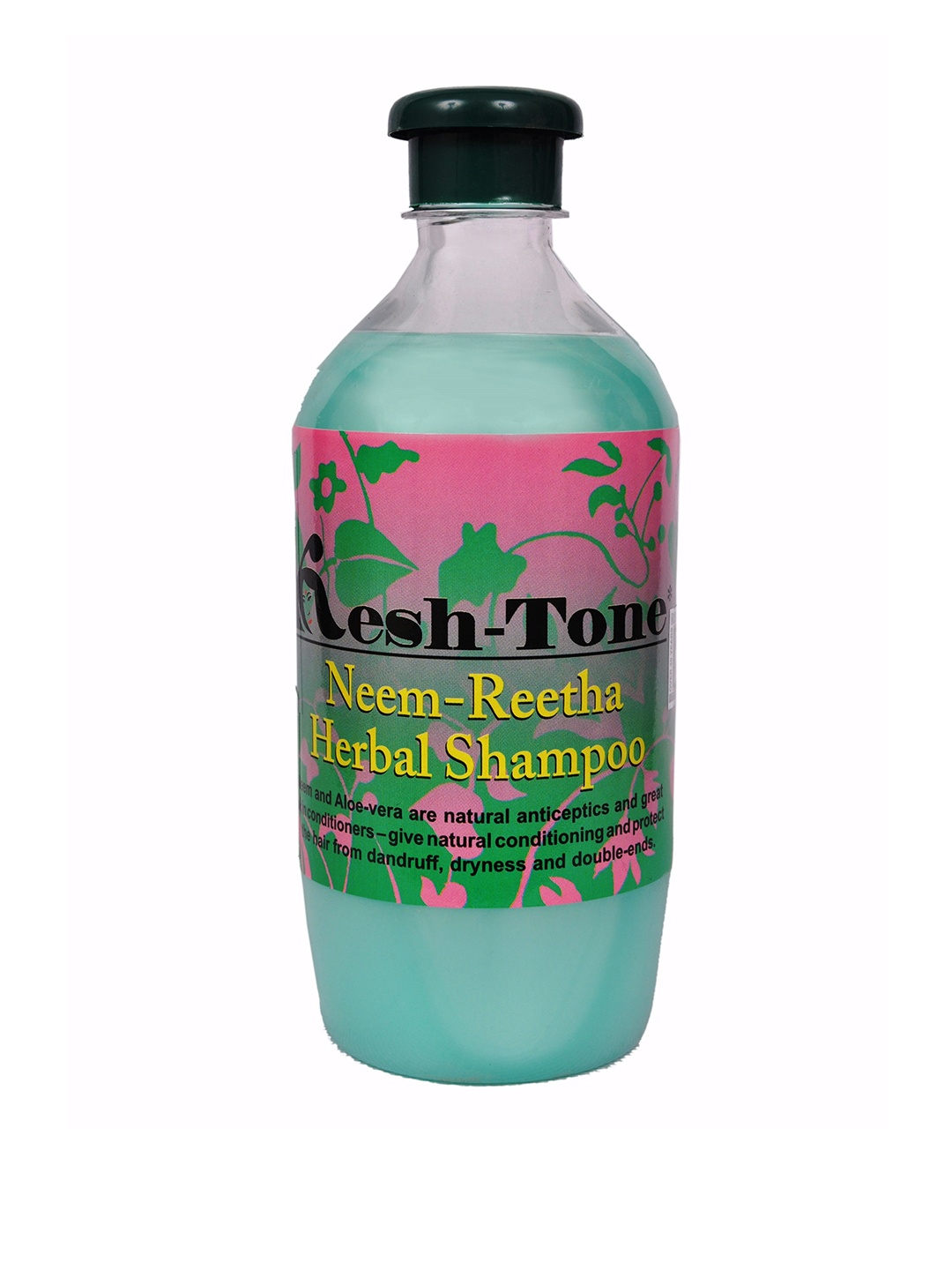 

ROCKSIDE KHADI Kesh-Tone Herbal Neem Reetha Shampoo with Aloevera - 500 ml, Green