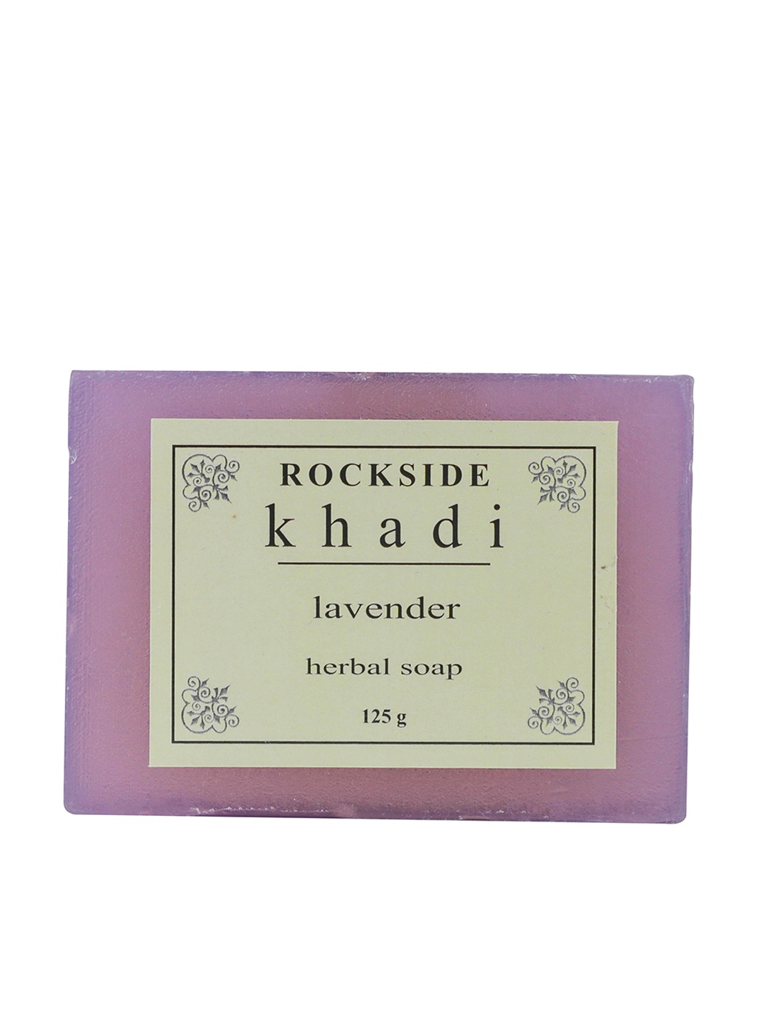 

ROCKSIDE KHADI Herbal Lavender Paraben Free Soap - 125 g, Purple