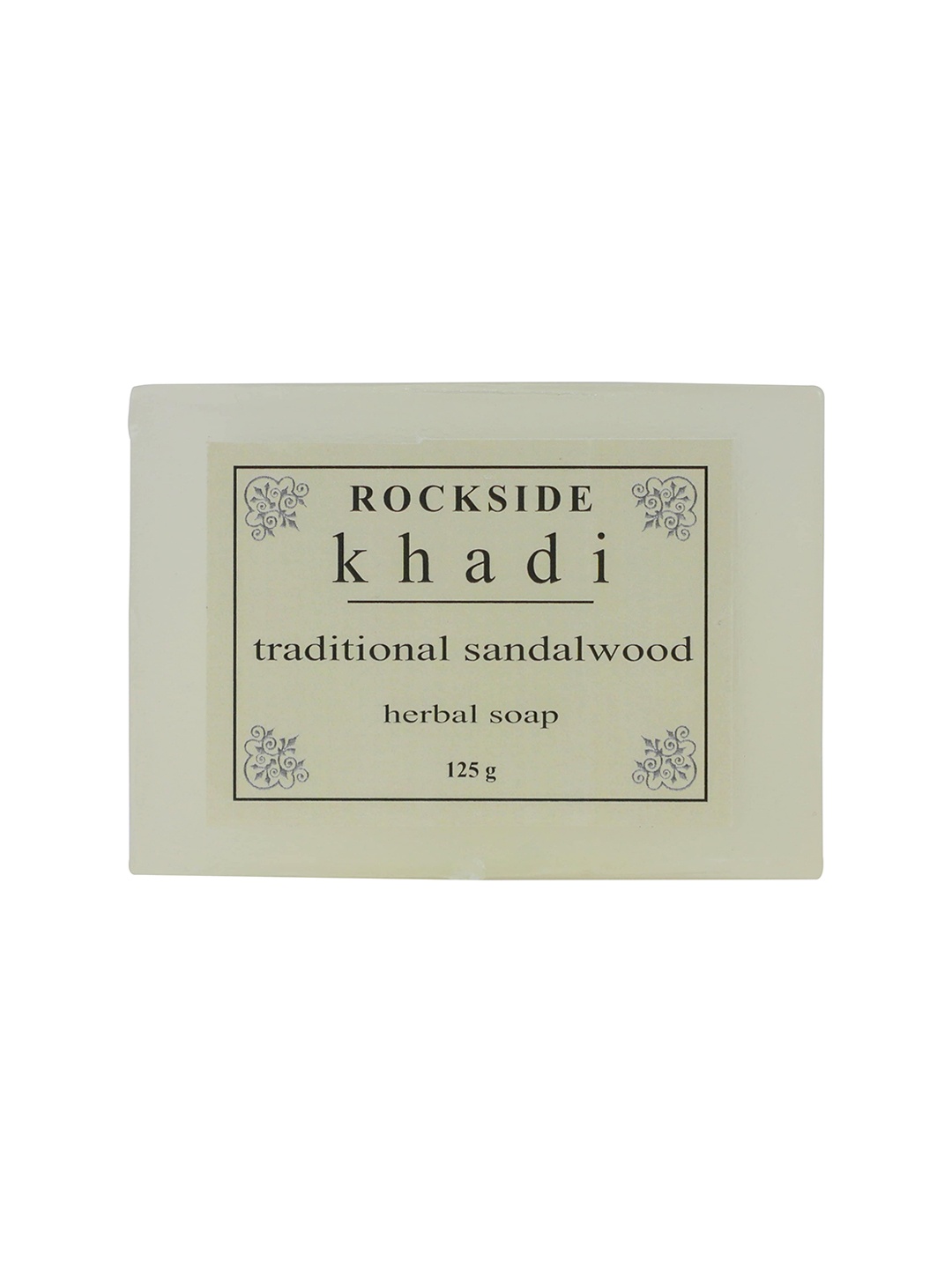 

ROCKSIDE KHADI Herbal Traditional Sandalwood Paraben Free Soap - 125 g, Beige