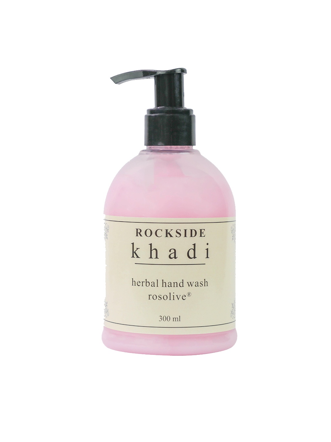 

ROCKSIDE KHADI Rosolive Herbal Antibacterial Hand Wash 300 ml, Pink