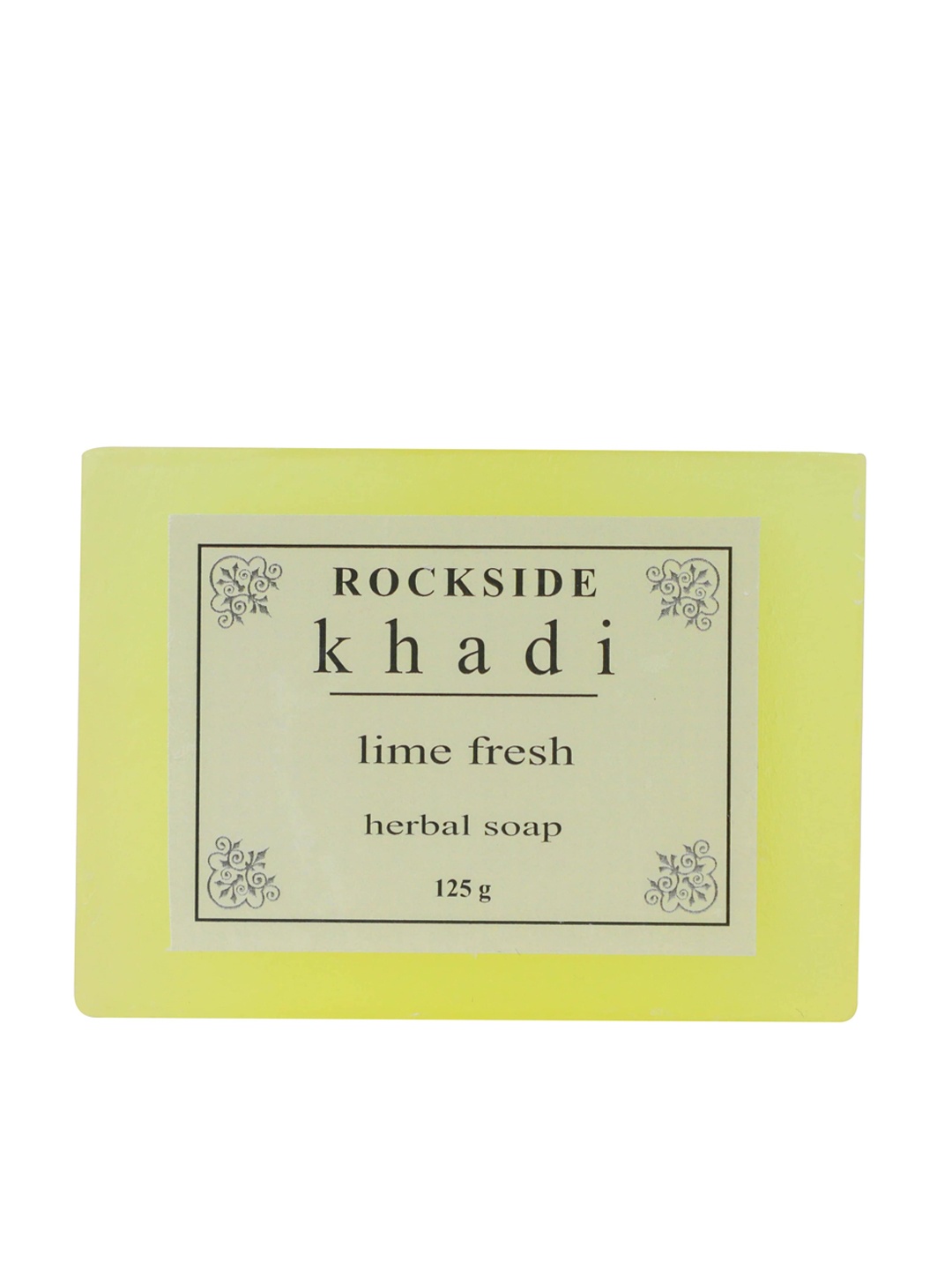 

ROCKSIDE KHADI Herbal Lime Fresh Paraben Free Soap - 125 g, Yellow