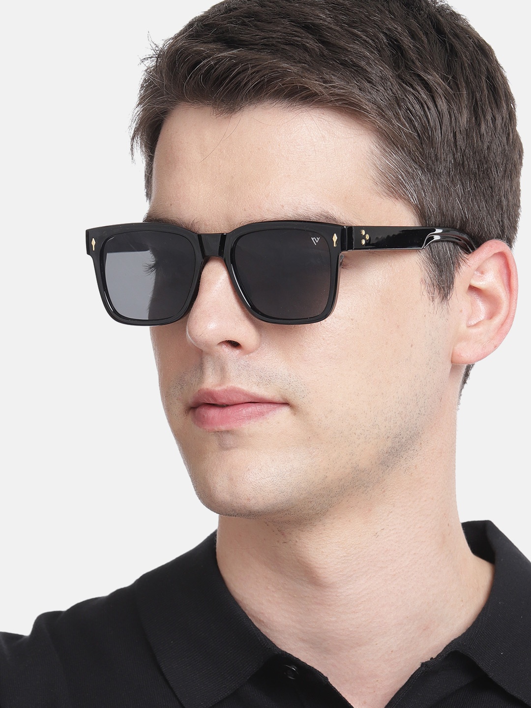 

Voyage Unisex Black Lens Wayfarer Sunglasses with UV Protected Lens 6509MG3831-Black