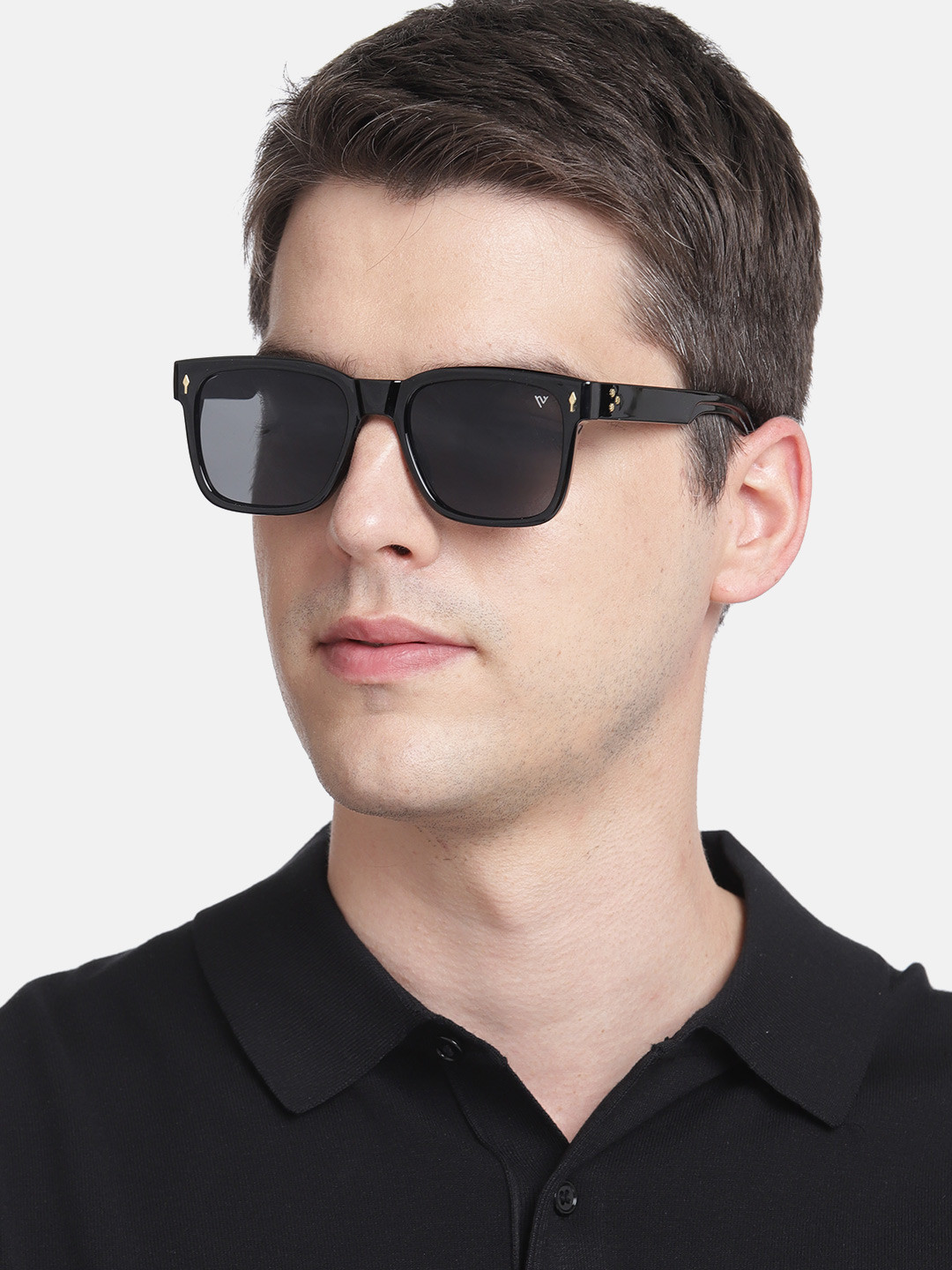 

Voyage Unisex Black Lens & Wayfarer Sunglasses with UV Protected Lens-65019MG3810-Black