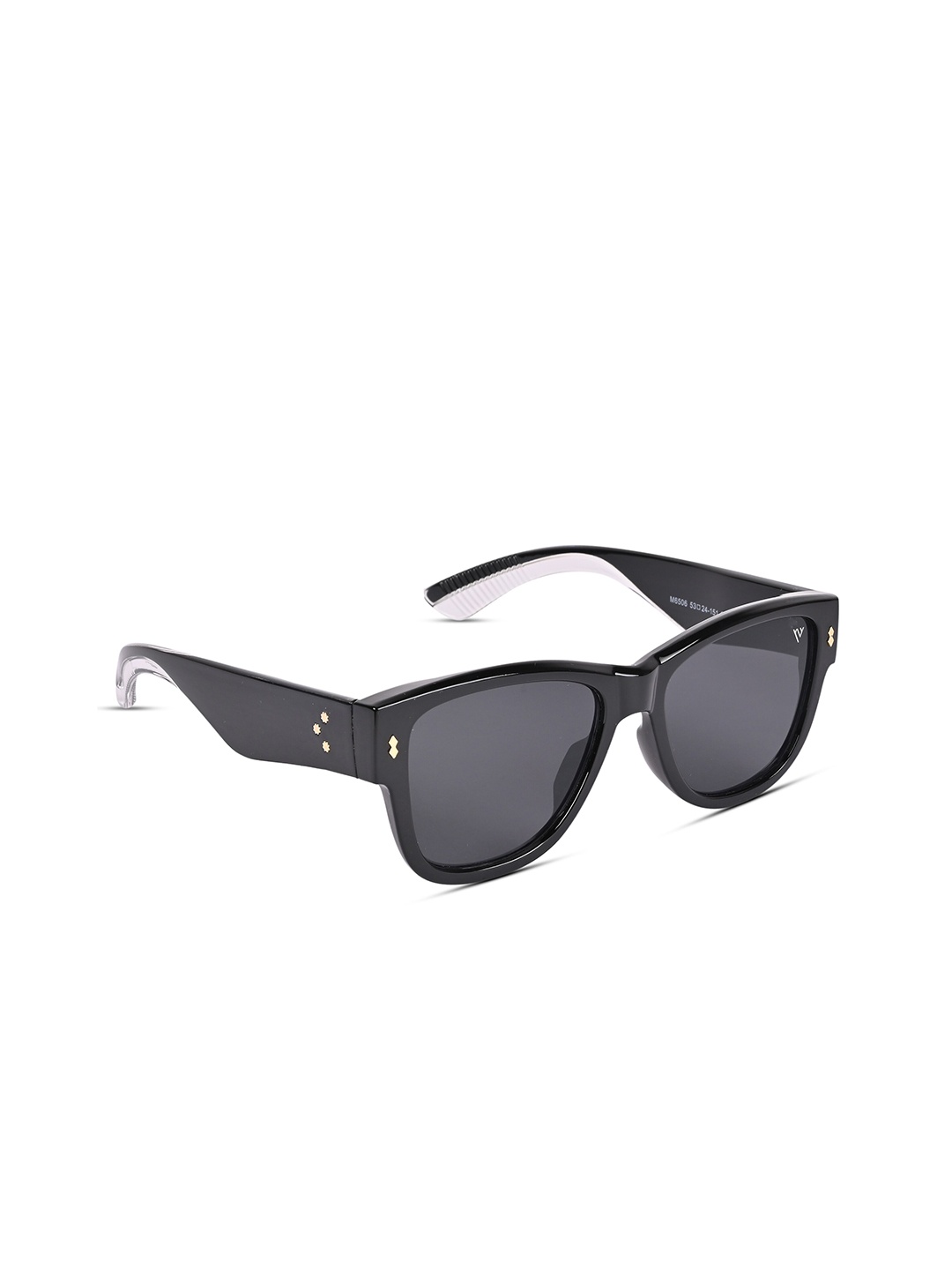 

Voyage Unisex Black Lens & Black Oval Sunglasses with UV Protected Lens 6506MG3825-Black