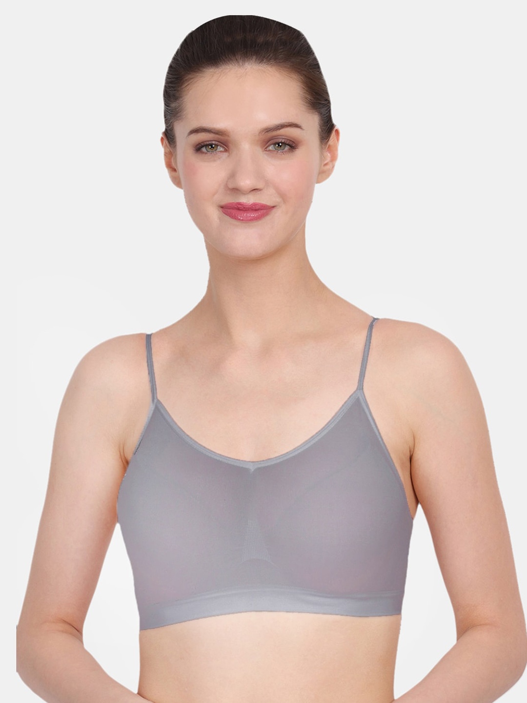 

Amour Secret Women Grey Solid Non Padded Bra