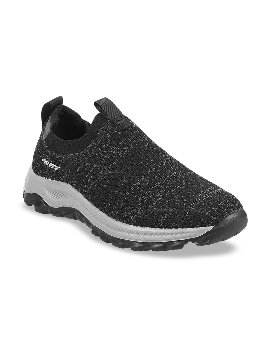 

ACTIV Men Black Woven Design Slip-On Sneakers
