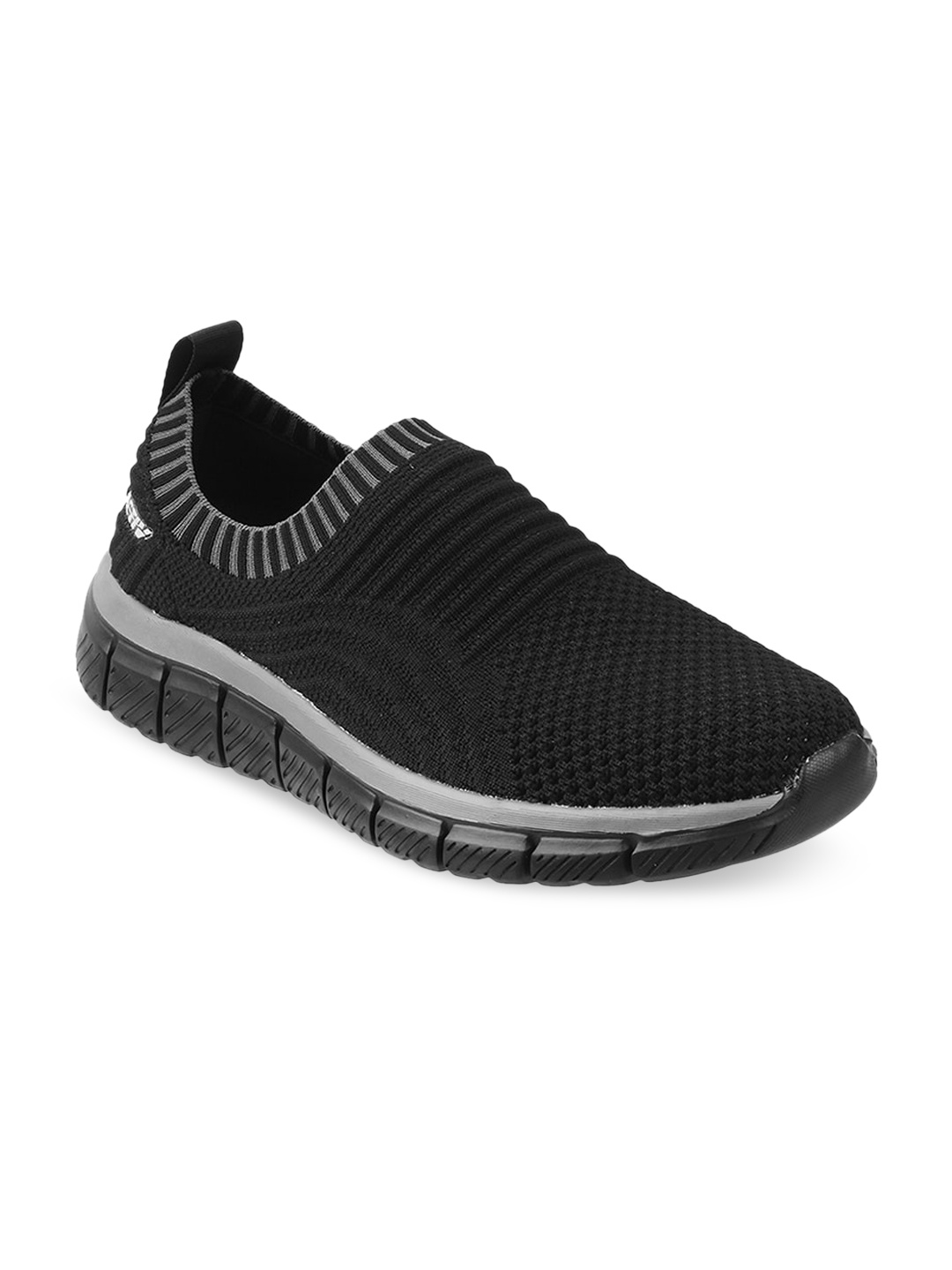 

ACTIV Men Black Woven Design Slip-On Sneakers