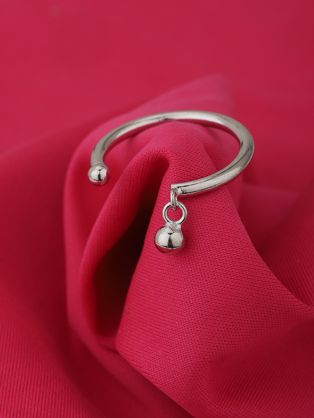 

Carlton London Silver-Plated Adjustable Finger Ring