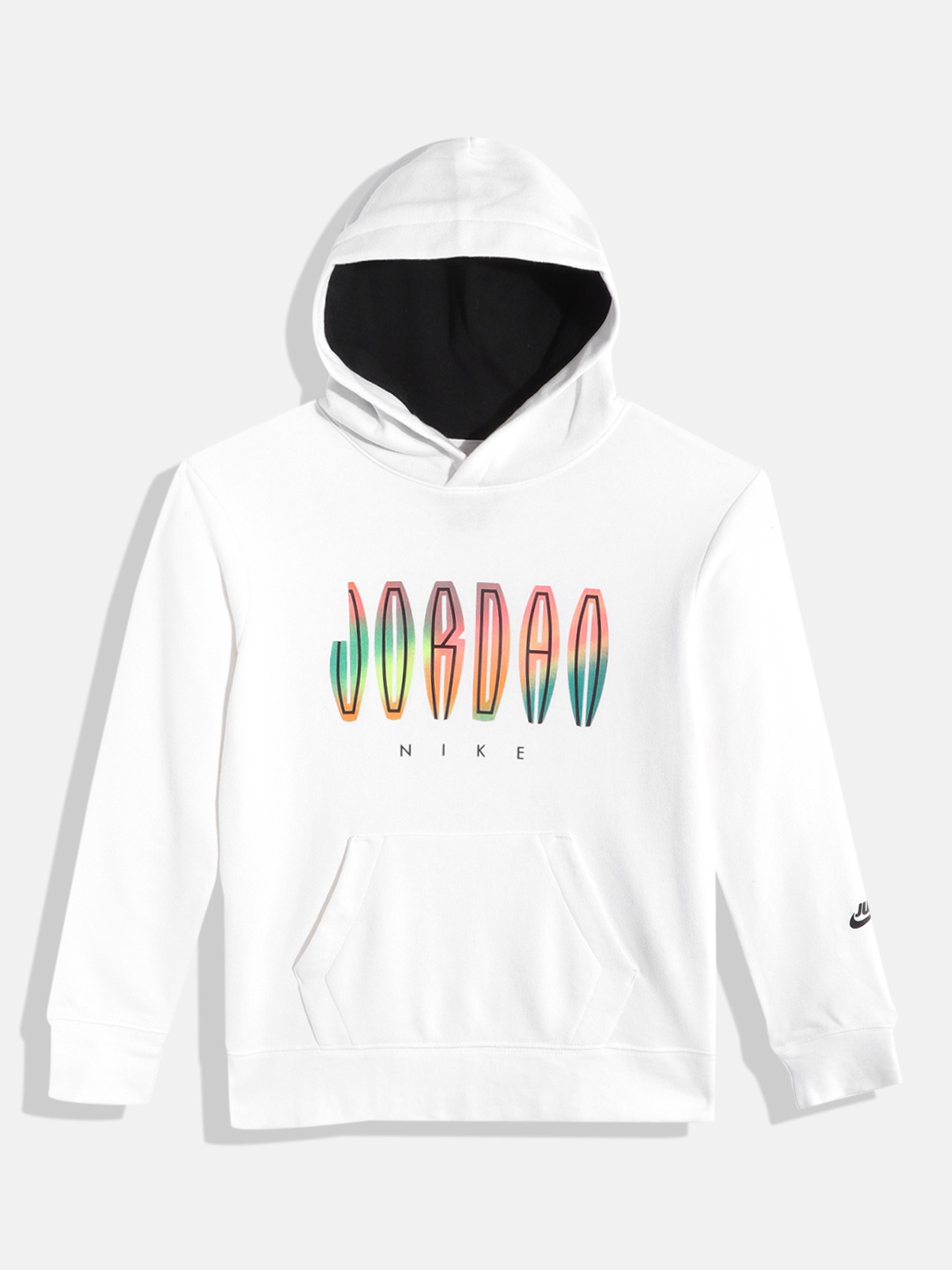 

Jordan Boys White Printed Hooded Sweatshirt