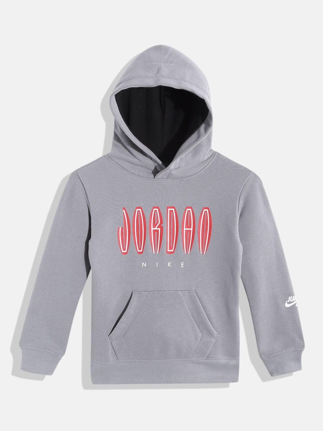 

Jordan Boys Grey & Red Printed Hooded Sweatshirt