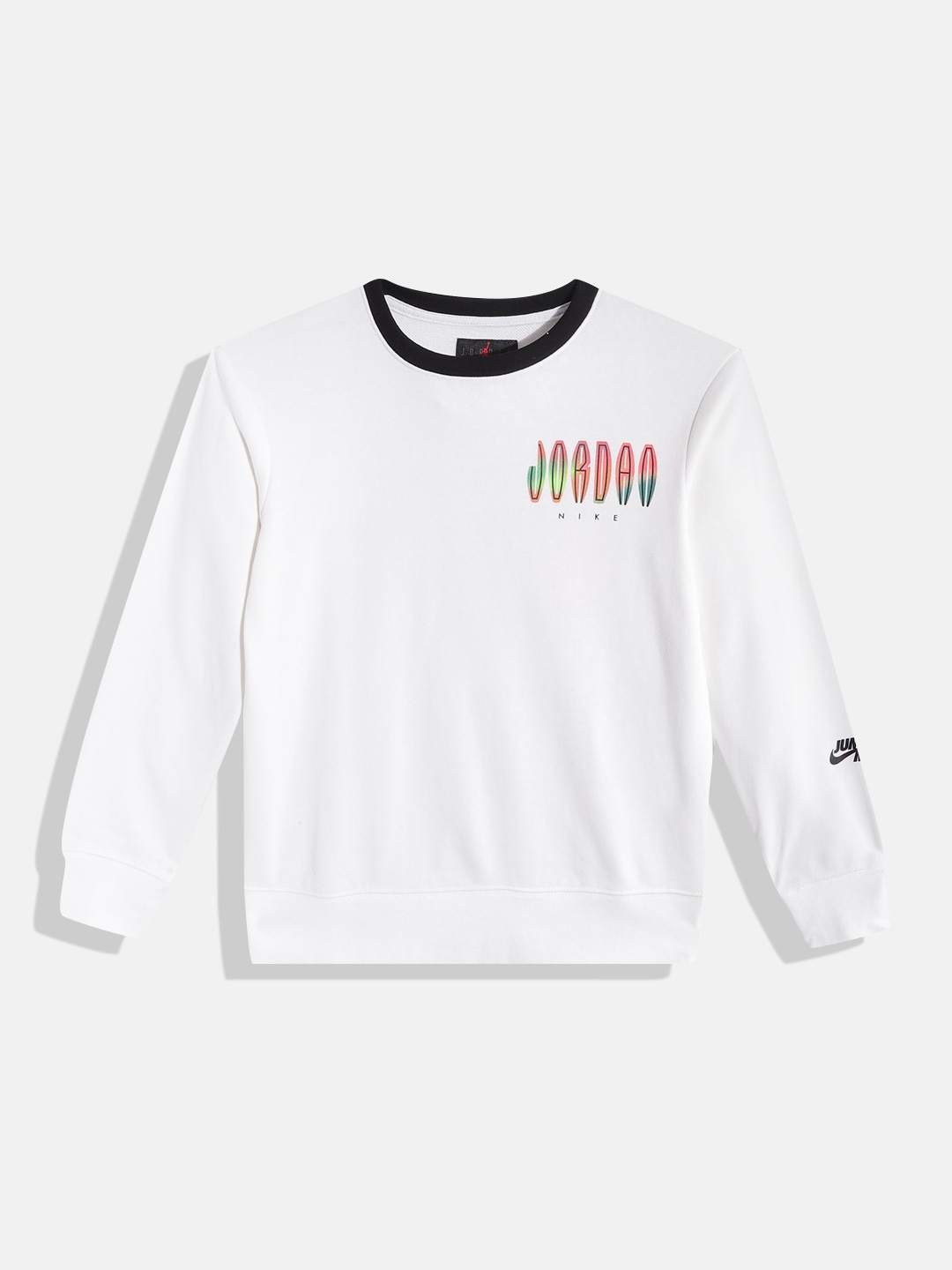 

Jordan Boys White Printed Sweatshirt