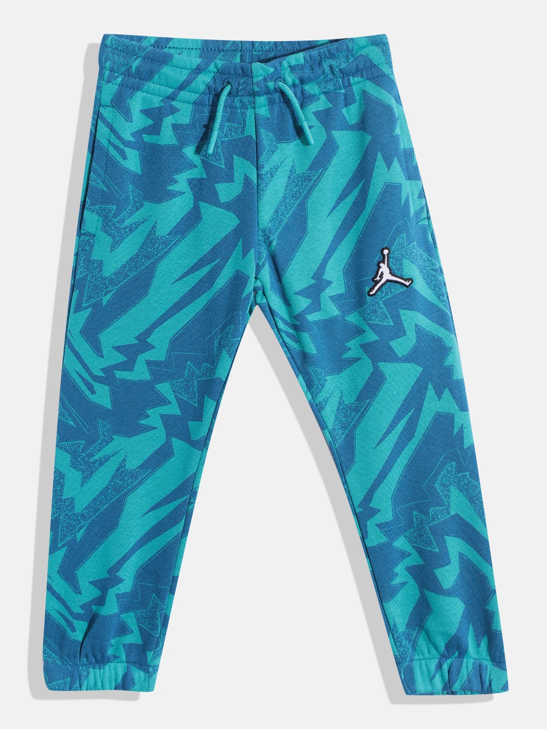 

Jordan Boys Blue Printed JDB MJ ESSENTIALS AOP FT Joggers