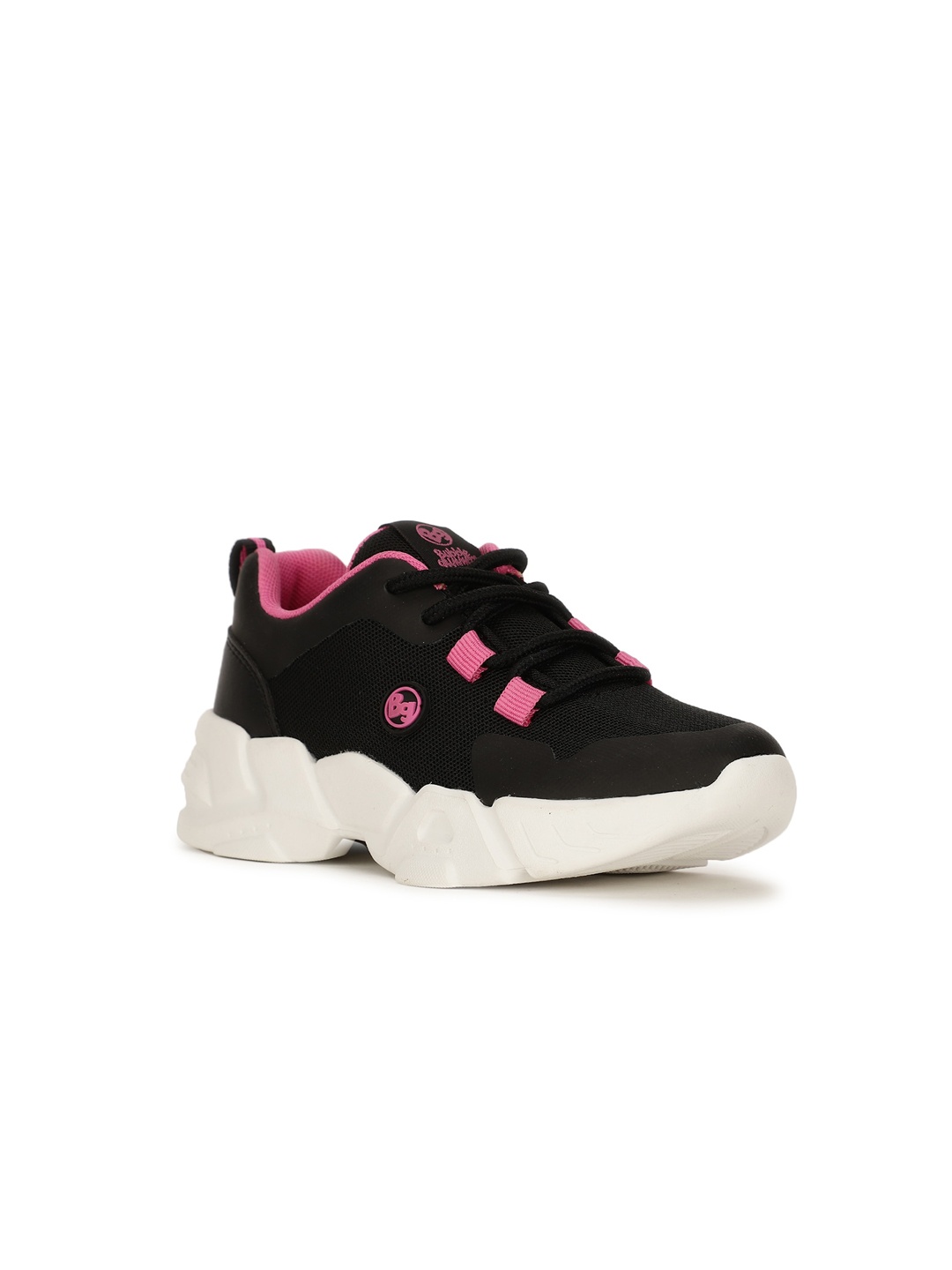 

Bubblegummers Girls Black Lace-Ups Sneakers