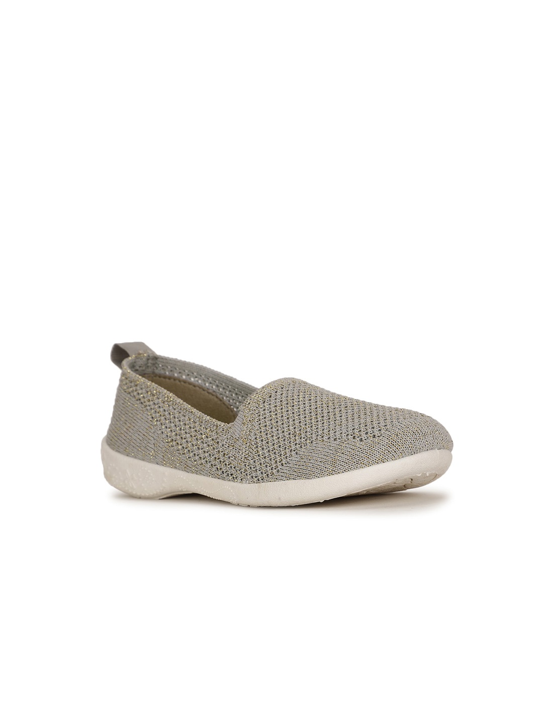 

Bubblegummers Girls Grey Woven Design Slip-On Sneakers