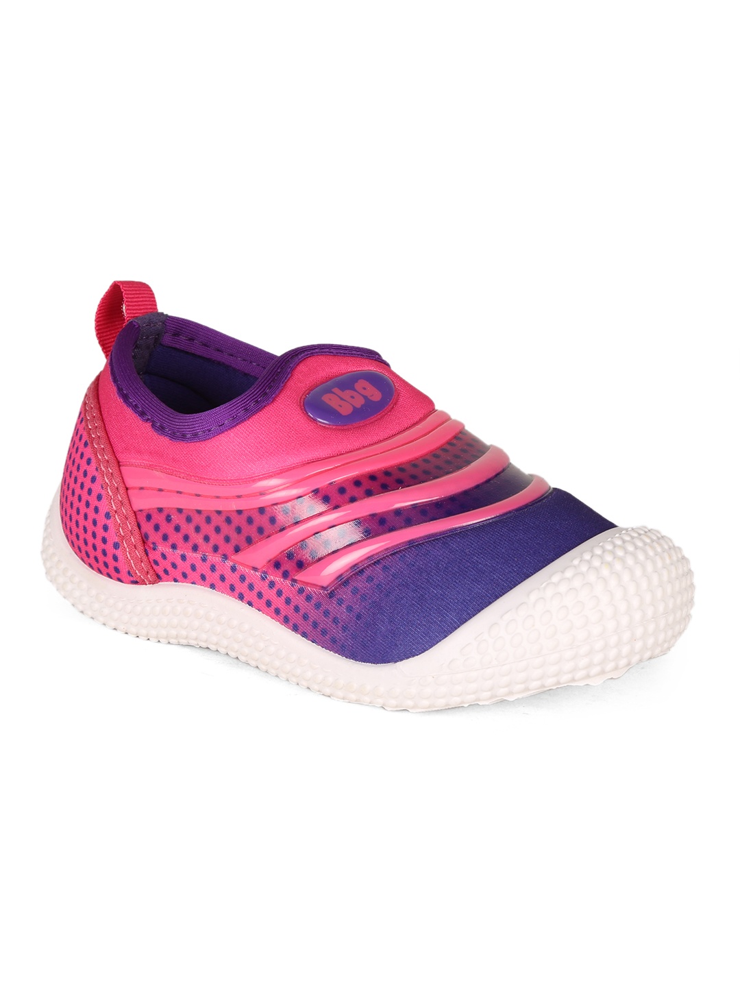 

Bubblegummers Girls Blue Printed Slip-On Sneakers