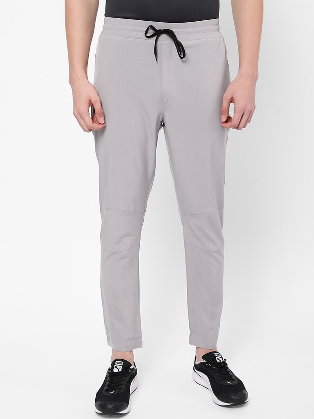 

R&B Men Grey Solid Track Pants