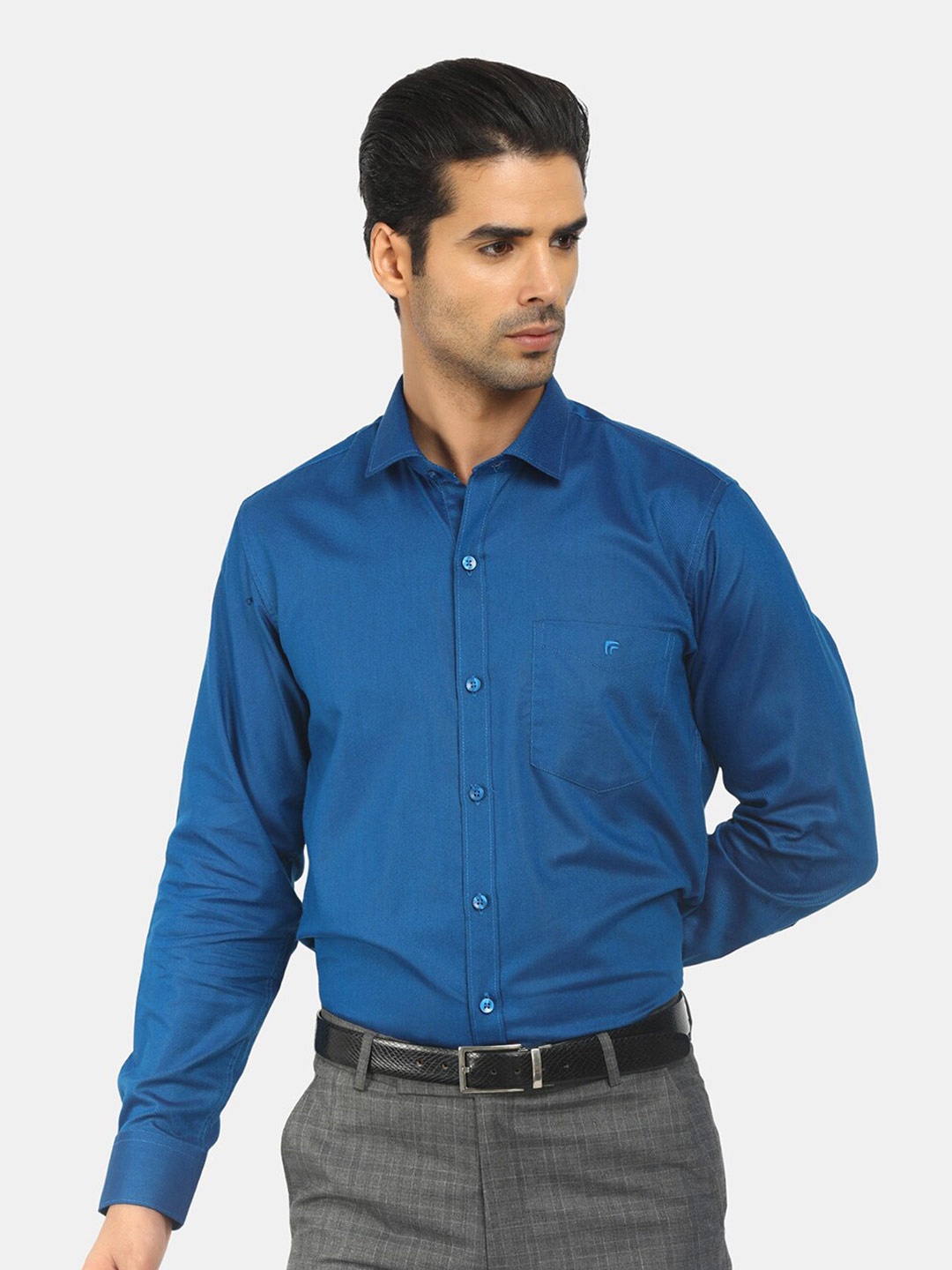 V-Mart Men Blue Classic Formal Shirt