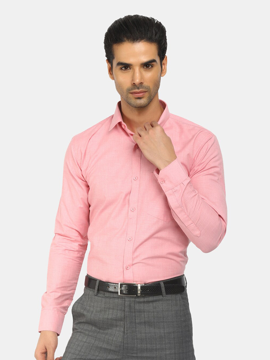 

J White by Vmart Men Red Classic Regular Fit Formal Shirt