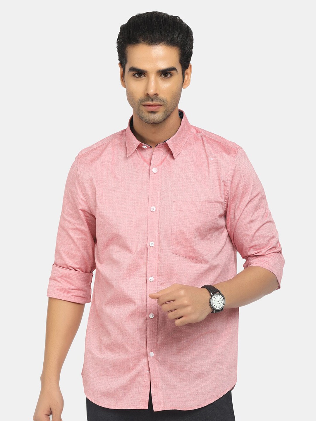 

V-Mart Men Pink Classic Casual Shirt