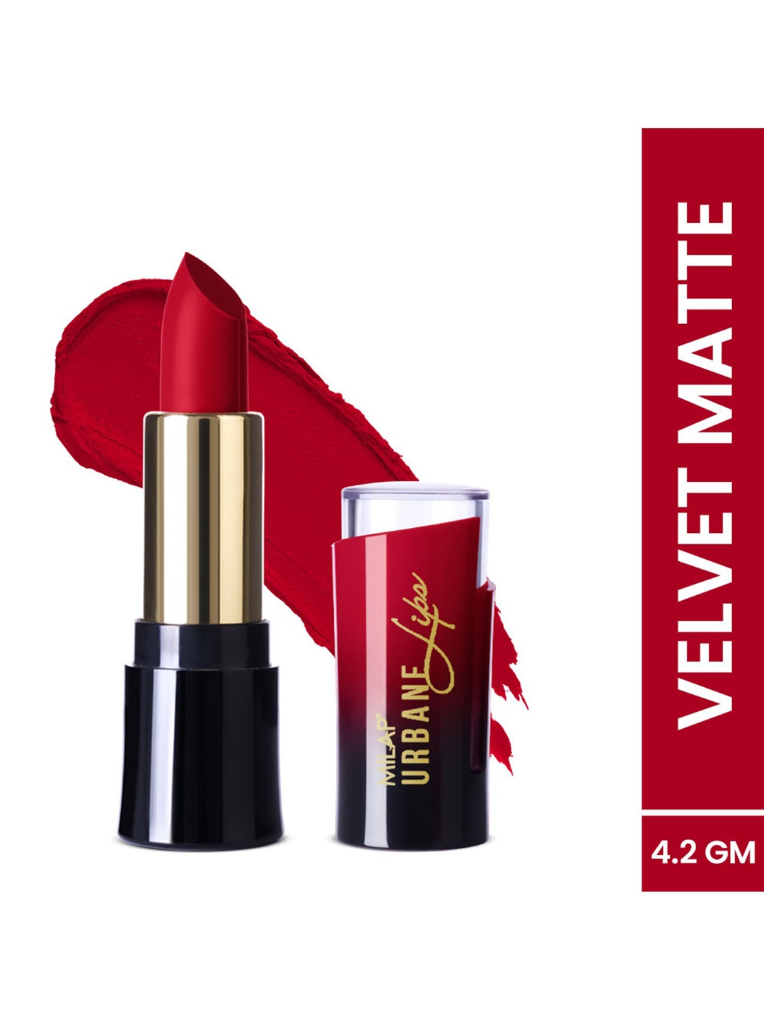 

MILAP Urbane Velvet Matte Lipstick - 4.2 gm - Star Women, Red