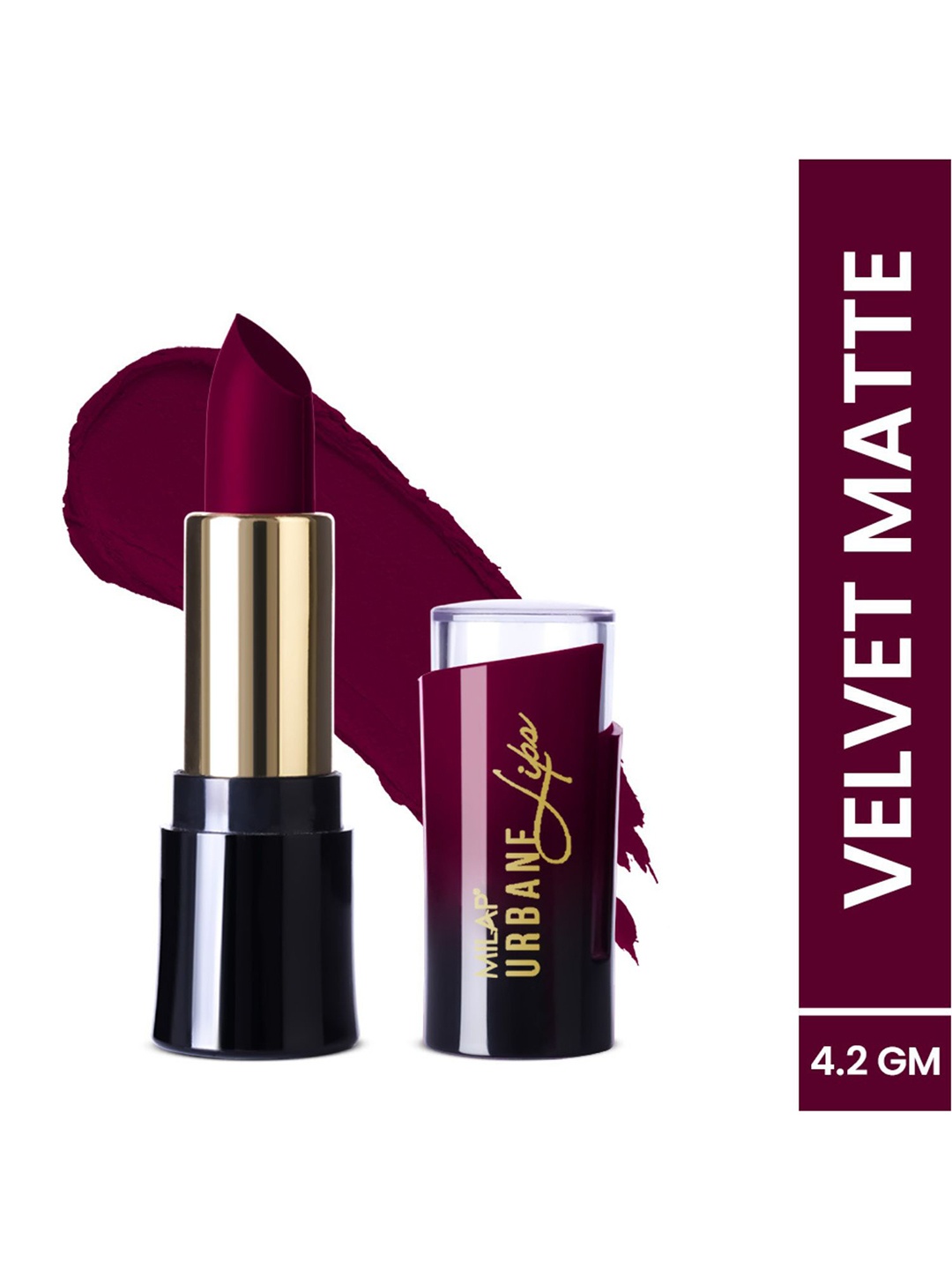 

MILAP Urbane Velvet Matte Lipstick - 4.2 gm - 70% Yum, Maroon