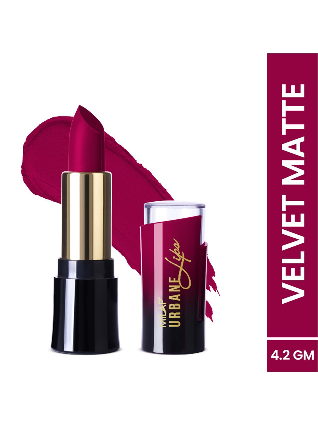 

MILAP Urbane Velvet Matte Lipstick - 4.2 gm - Spicy, Magenta