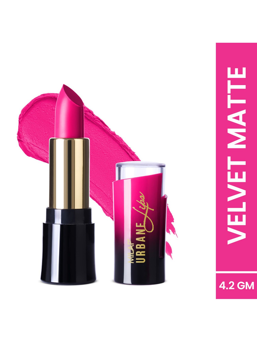 

MILAP Pink Urbane Velvet Matte Lipstick For Women 4.2 GM - Shy Girl