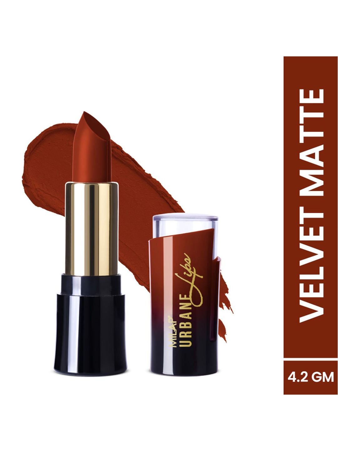 

MILAP Cool Brown Urbane Velvet Matte Lipstick For Women 4.2 GM