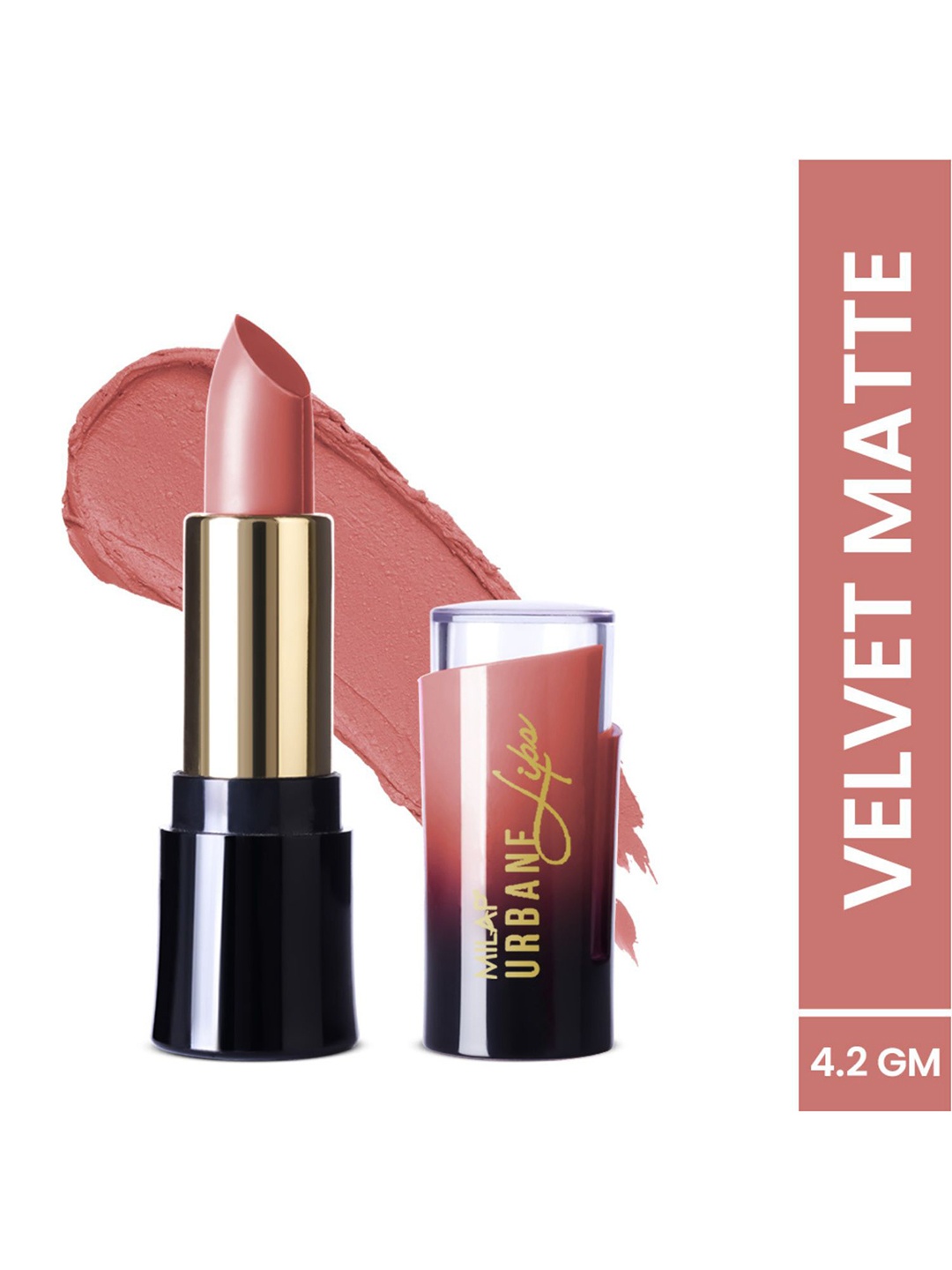 

MILAP Caramel Brown Urbane Velvet Matte Lipstick For Women- 4.2 GM, Camel brown