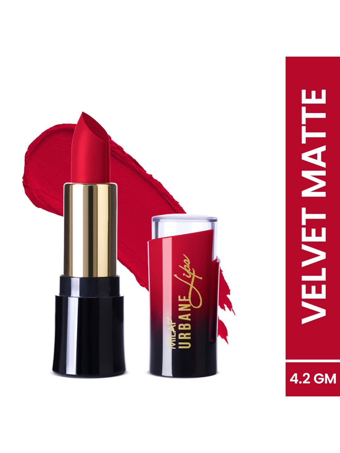 

MILAP Red Carried Away Urbane Velvet matte lipstick 4.2 GM