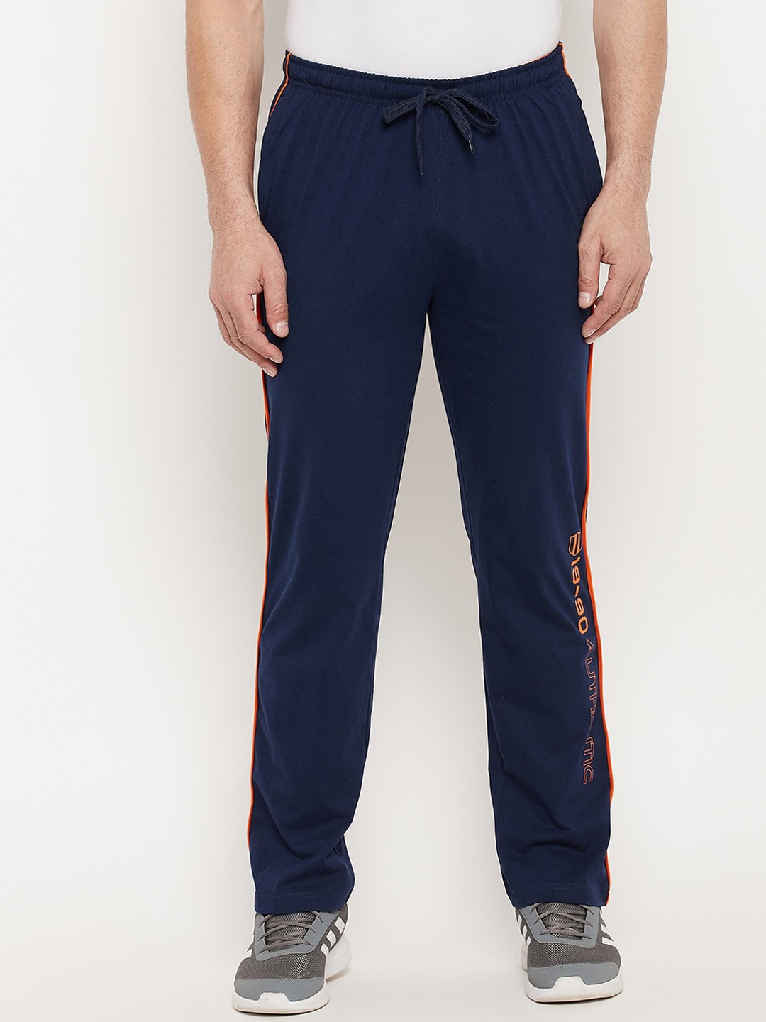 

Duke Men Blue Solid Cotton Track Pants