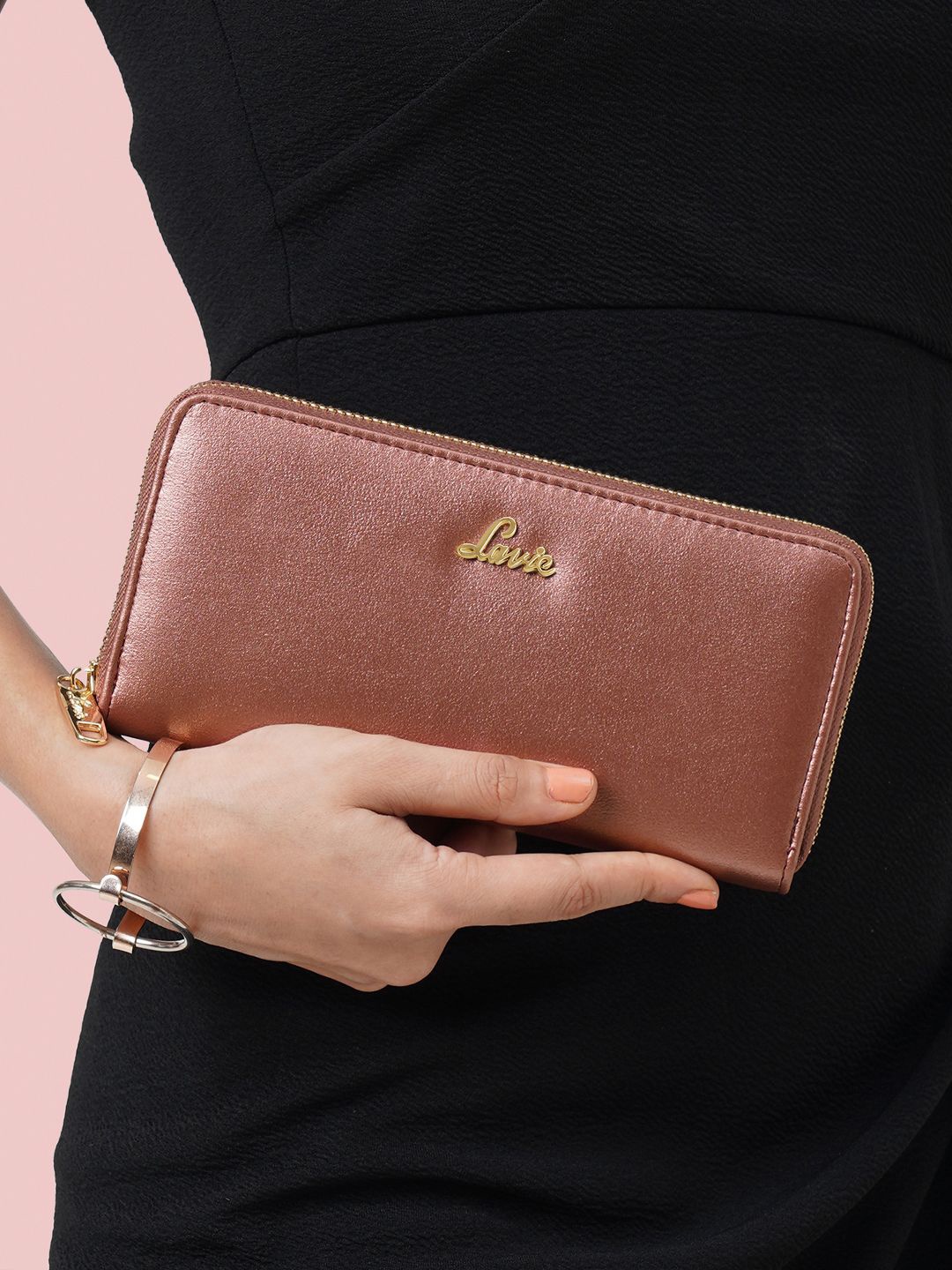

Lavie Sufi Red Large Zip Around Wallet