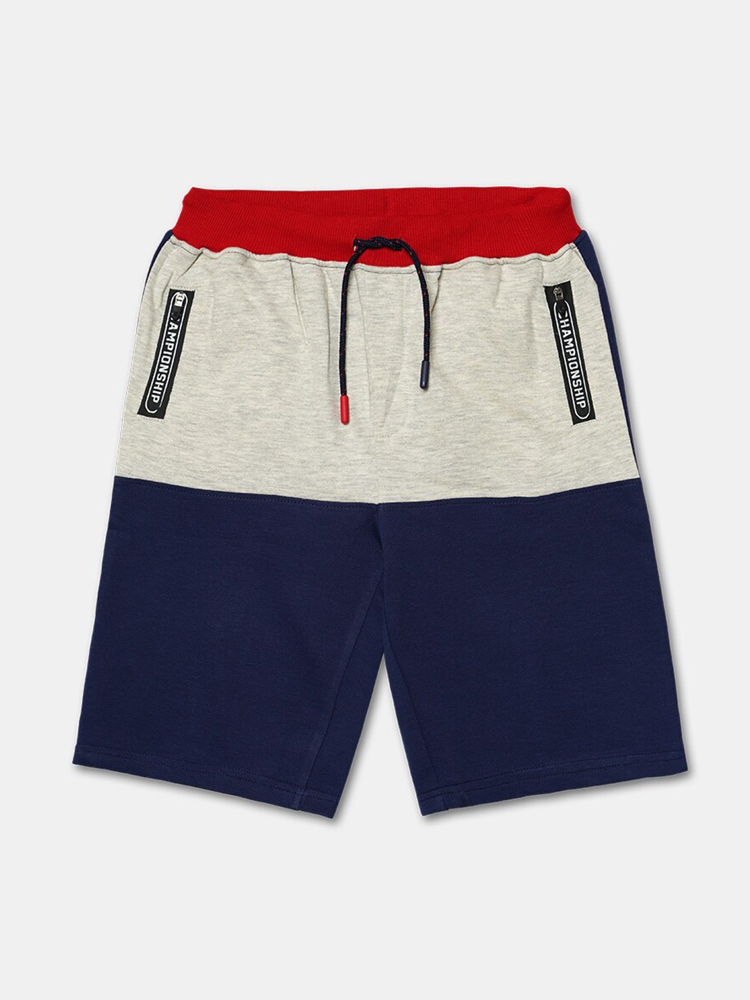 

R&B Boys Red and Blue and Grey Sports Shorts